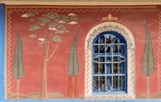 fresco en raam Transfiguratieklooster als metafoor voor het DMN en CEN